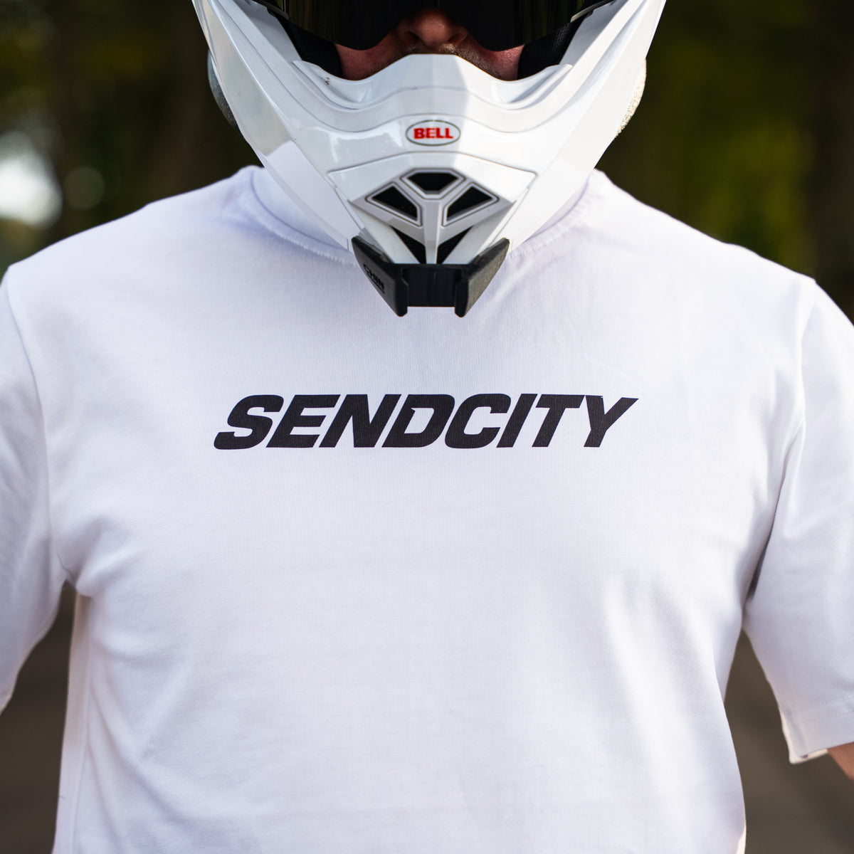 Need Money For Supermoto - White T-Shirt