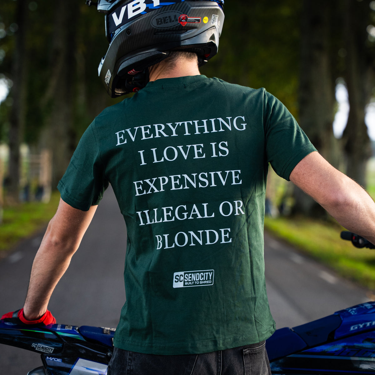 Everything I Love Blonde - Dark Green T-Shirt